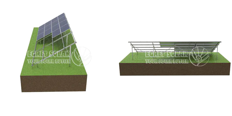 Solar Ground Ramming Pile Mounting System