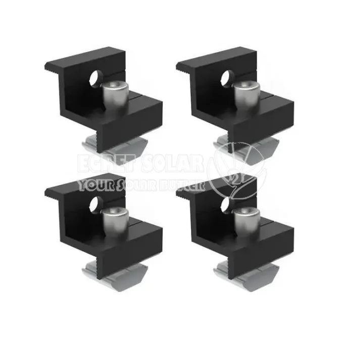Solar 30 35mm End Clamp Black Solar 30 35mm End Clamp Black